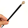 The large size of the Ellen Hair Stick made from blush pink African Recycled Glass beads.