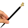 The large size of the Layla Hair Stick made from Yellow Citrine nugget beads.