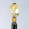 One of the Layla Hair Stick made from Yellow Citrine nugget beads.