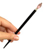 The large size of the Roxy Tidal Hair Stick made of pink cat's eye glass.