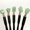 A set of five  of our Selina Hair Sticks made from Turquoise Amazonite stone.
