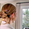 Tracy Tutor from Million Dollar Listing wears two Petra Tidal Hair Sticks- styled by Chris Dylan